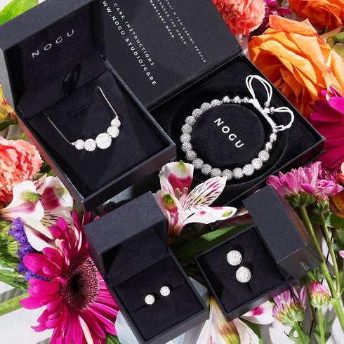 Cristal blanc d'hiver | Argent x Blanc | Bracelet Kikiballa